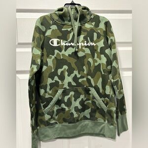 Champion Authentic Athletic Wear Camouflage Hoodie Size‎ Small